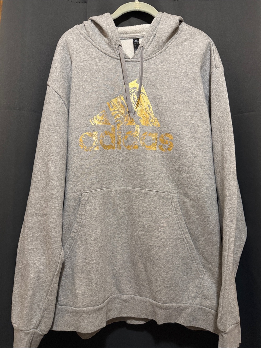Men’s Adidas Gray With Gold Logo 2XL